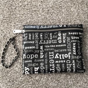 NWOT Brighton Holiday themed cosmetic bag/wristlet